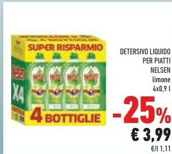 Conad Nelsen Detersivo Liquido Per Piatti offerta