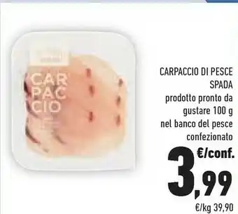 Carpacio Di Pesce Spada
