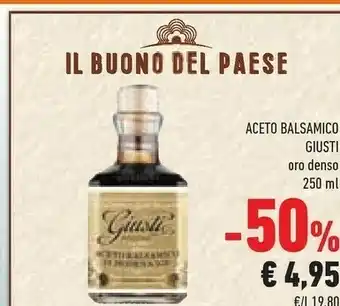 Conad Giuseppe Giusti - Aceto Balsamico 250 G(ml) offerta