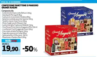 Coop CONFEZIONE PANETTONE O PANDORO GRANDI AUGURI offerta