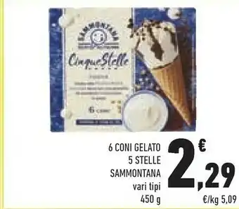 Conad Sammontana 6 Coni Gelato offerta