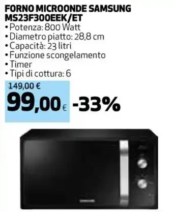 FORNO MICROONDE SAMSUNG MS23F300EEK/ET
