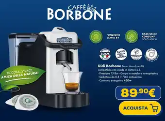 Euronics Didi Borbone Macchina da caffè offerta