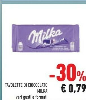 Conad Milka Tavolette Di Cioccolato offerta