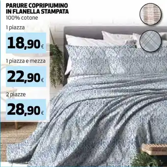 Coop PARURE COPRIPIUMINO IN FLANELLA STAMPATA 1 piazza e mezza offerta