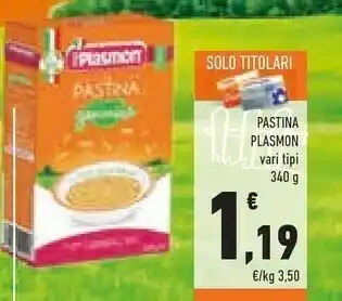 Conad Plasmon Pastina offerta