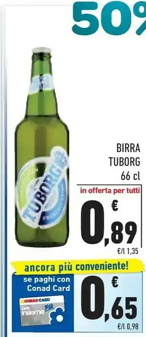 Conad Tuborg Tuborg - Birra 660 g(ml) offerta