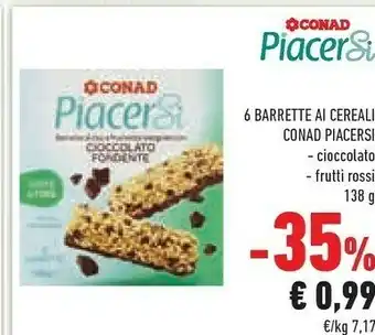 Conad Conad Barrette Ai Cereali offerta