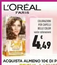 Conad L'oreal Paris Colorazioni Per Capelli Belle Colour offerta