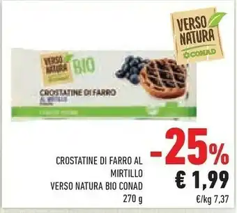 Conad Conad Crostatine Di Farro Al Mirtillo offerta