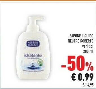Conad Neutro Roberts Sapone Liquido offerta