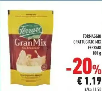 Conad Ferrari Formaggio Grattugiato Mix offerta