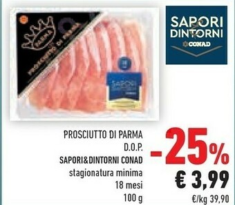 Conad Conad Prosciutto Di Parma DOP offerta