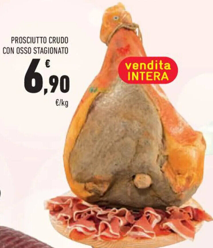 PROSCIUTTO CRUDO CON OSSO STAGIONATO offerta di Conad City