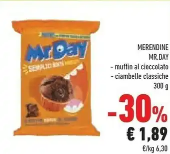Conad Mr. Day Merendine offerta