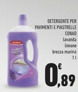 Conad Conad Detergente Per Pavimenti E Piastrelle offerta