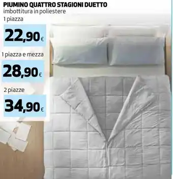 PIUMINO QUATTRO STAGIONI DUETTO 2 piazze
