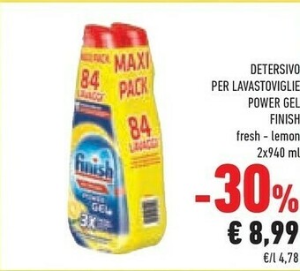 Conad Finish Detersivo Per Lavastoviglie offerta