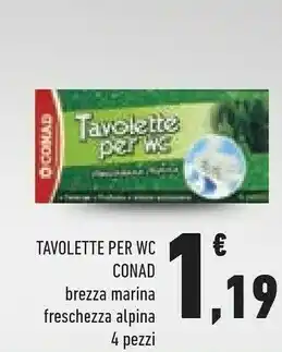 Conad Conad Tavolette Per Wc offerta