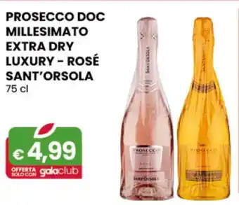 PROSECCO DOC MILLESIMATO EXTRA DRY LUXURY - ROSÉ SANT'ORSOLA 75 cl