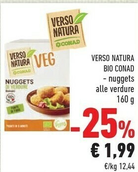 Conad Conad - Nuggets Di Verdure Biologici Veg Verso Natura 160 G(ml) offerta