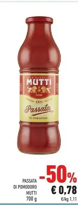Conad Mutti Mutti - Passata di Pomodoro 700 g(ml) offerta