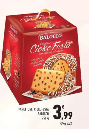 Conad City PANETTONE CIOKOFESTA BALOCCO 750 g offerta