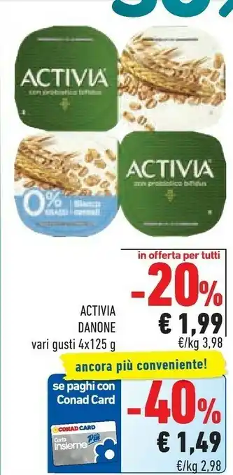 Conad Activia Danone offerta