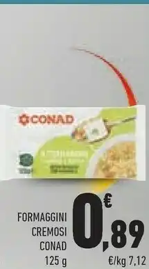 Conad Conad Formaggini Cremosi offerta