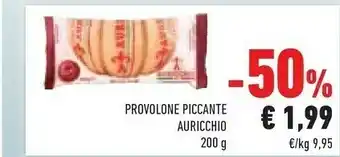 Conad Auricchio Provolone Piccante 200 G(ml) offerta