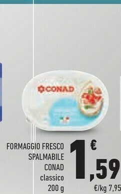 Conad Formaggio Fresco Spalmabile offerta