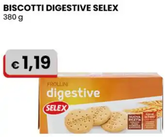 Gala Supermercati BISCOTTI DIGESTIVE SELEX 380 g offerta