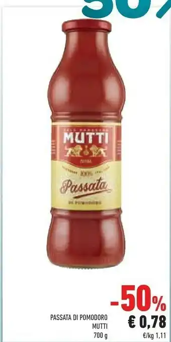 Conad Mutti Passata Di Pomodoro 700 G(ml) offerta