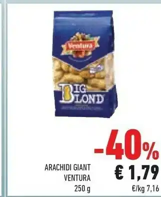 Conad Ventura Arachidi Big Blond 250 G(ml) offerta