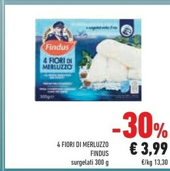 Conad Findus 4 Fiori Di Merluzzo 300 G(ml) offerta