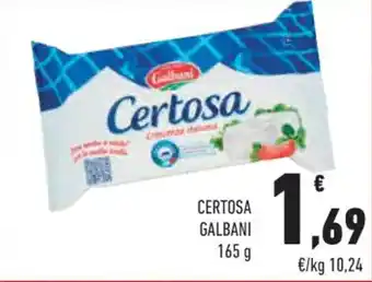 Conad City CERTOSA GALBANI 165 g offerta