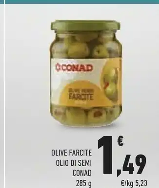 Conad Conad Olive Farcite Olio Di Semi offerta