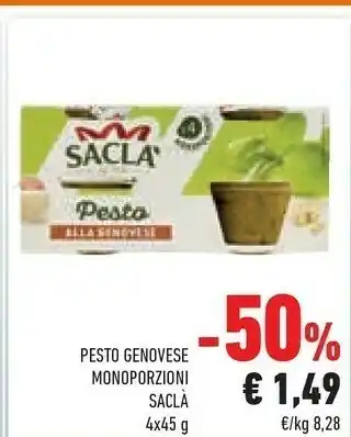 Conad Saclà Sacla Pesto Genovese Monporzioni offerta