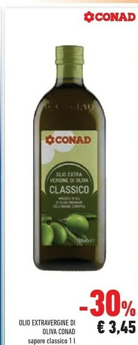 Conad Olio Extravergine Di Oliva offerta