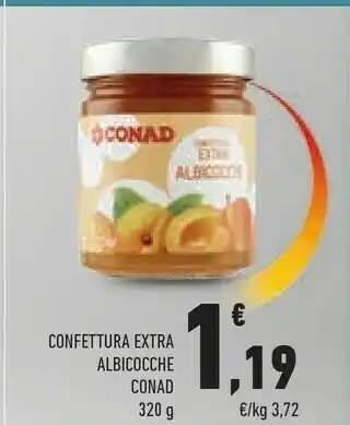 Conad Conad - Albicocche Confettura Extra 320 G(ml) offerta