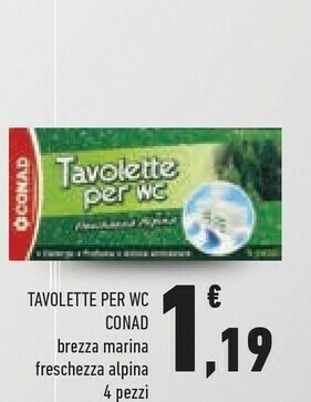 Conad Conad Tavolette Per WC offerta