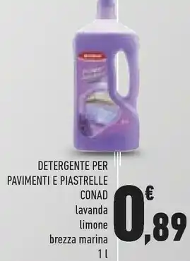 Conad Conad Detergente Per Pavimenti E Piastrelle offerta