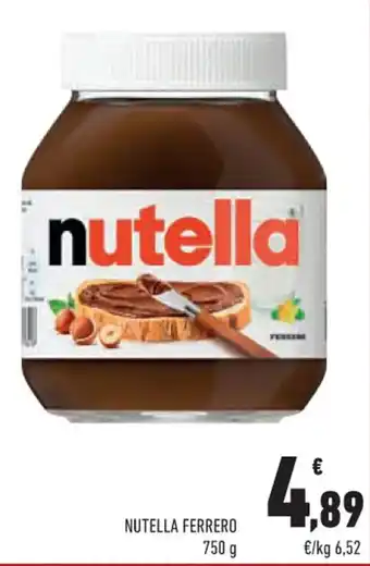 Conad City NUTELLA FERRERO 750 g offerta