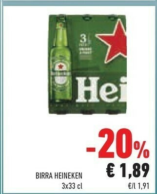 Conad Heineken Birra 330 G(ml) offerta