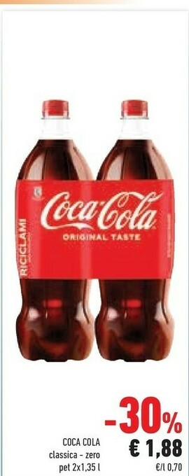 Conad Coca Cola Zero offerta