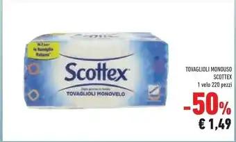Conad Scottex Tovaglioli Monouso offerta