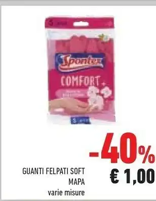 Conad Mapa Guanti Felpati Soft offerta