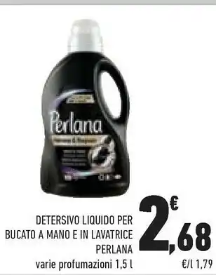 Conad Perlana Detersivo Liquido Per Bucato A Mano E In Lavatrice offerta