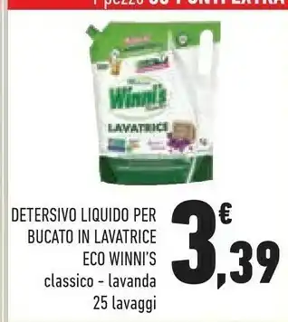 Conad Superstore Winni's Detersivo Liquido Per Bucato In Lavatrice Eco Classico offerta
