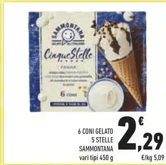 Conad Superstore Sammontana 6 Coni Gelato 5 Stelle offerta